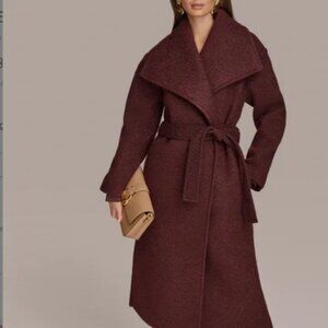 Donna karan wrap coat XL